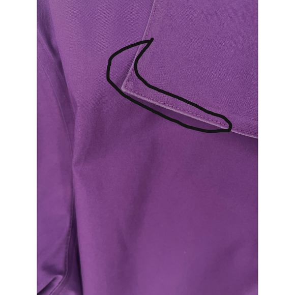 Chicos Button Down Blouse Womens Size 2 L No-iron Purple Cotton Teacher Office - Picture 7 of 11